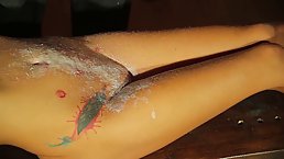 Arab babe likes to get completely restrained and tortured with hot wax, for a while