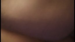 After sucking her married neighbor's dick, slutty blonde woman got it inside her hairy pussy
