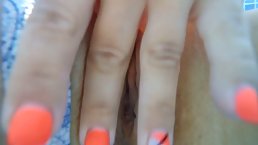 Naughty babe is fingering her pussy in the swimming pool, because she really wants to cum