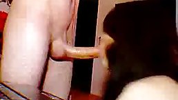Turkish brunette is sucking a rock hard cock in the middle of the night, for free