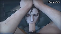 3D cock suckers are giving blowjobs to their horny partners and enjoying it a lot