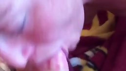 Mature woman likes to get spit- roasted in front of the camera, until she gets completely exhausted