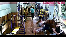 Some girls are going to the gym to do their workout routine, while others just want to fuck