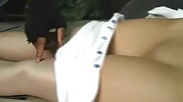 Beauty queen with big boobs was caught and tied up, because someone wanted to touch her body