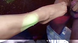 Blonde granny with big boobs is in the mood for a hardcore fuck with a random guy