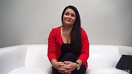 Chubby Czech brunette, Petra likes to have sex and wants to become a pornstar one day