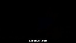 Slutty brunette is often having steamy sex with her step- father, because it feels so fucking good