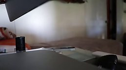 Horny granny got down and dirty with a younger man, in front of a hidden camera