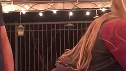 Ravishing blonde woman is getting her daily dose of fuck from a guy she has just met