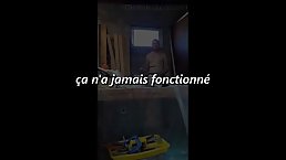 French brunette got fucked from the back, in front of a hidden camera, the other day
