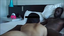 Busty brunette, Maya Rati has hooked up with a black guy and had sex with him
