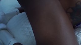 Spanish Barbie is moaning while having steamy sex with a black guy from the neighborhood