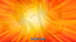 Busty, cartoon schoolgirl, Mitarashi San Chi No is sucking dick and eating some fresh cum