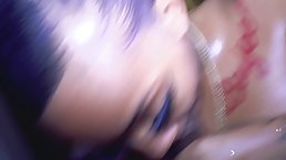 Busty Nubian cock sucker with dirty mind, Honey Bezzy is giving pleasure to men for money