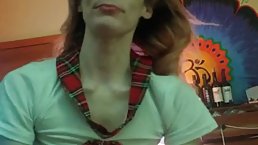Small titted schoolgirl is well known among various men for her deep throat and sensual blowjobs