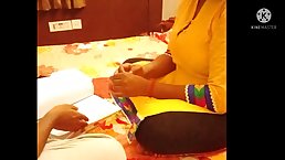 Horny, Indian lady and her son's friend are often having sex, because it feels so good