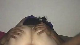 Big butt woman likes to get a hard, black dick up her ass with no lube