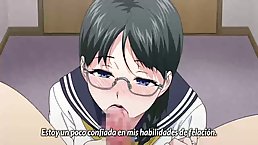 Busty cartoon babe is fucking a guy she has recently met, instead of studying for exams