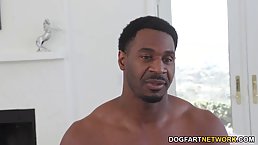 Aila Donovan is sucking a big, black dick and expecting to get it inside her pussy
