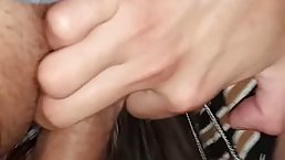 Slutty chick is eagerly sucking a married man's dick, to make him explode from pleasure