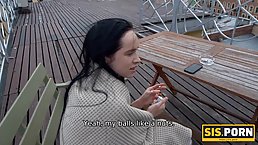 Teen brunette was caught smoking so she ended up having sex with her step- brother