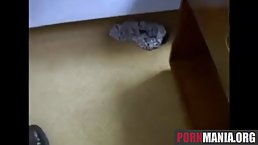 Stunning blonde woman with big boobs is having casual sex with a friend, just for fun