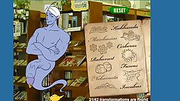 Cartoon babe is having hardcore sex with a handsome guy or at least dreaming about it