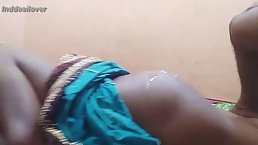 Indian woman is having wild sex with a masked man, while her husband is at work