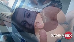 Big ass woman with tan lines, Regina Rizzi is getting fucked hard, from the back