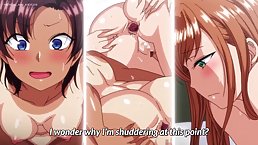Hentai babe with big boobs and red hair is about to get fucked from the back