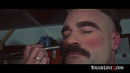 Handsome man is fucking Bad Kitty in the late afternoon, after getting a blowjob from her