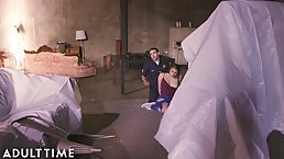 Cops on duty are using an opportunity to get blowjobs and fuck two smoking hot babes