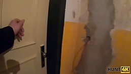 Slim teen brunette with small tits is riding a stiff dick in front of her boyfriend