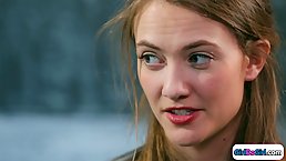 Horny lesbians went to the bedroom to make love with each other, until they both cum