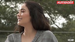 Ginebra Bellucci is a frisky brunette who likes who likes to have anal sex next to the swimming pool