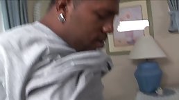 Ebony babe is getting her daily dose of fuck from a guy who isn't her partner