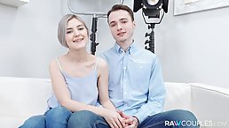 Platinum blonde, Eva Elfie is too horny to hold back from cheating on her boyfriend