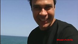 Handsome guy is about to fuck a smoking hot brunette, Rayana Medeiro, until she cums