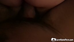 Sweet, amateur girl is moaning while sucking her friend's dick and getting fucked hard, from behind
