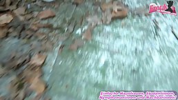 Tattooed blonde teen is about to get fucked hard in a public place, for the first time