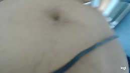 Horny guy is fucking his neighbor's wife in the ass and getting ready to cum inside her