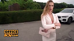 Cherry Kiss is a smoking hot, blonde model who likes to have sex in a POV style
