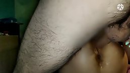 Horny guy is fucking his girlfriend's best friend and even fingering her tight ass hole