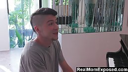 Big titted blonde, Rachael Cavalli likes to have casual sex with a younger guy from the neighorhood