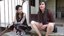 Czech sluts are often sucking various cocks and getting fucked for cash and enjoying it