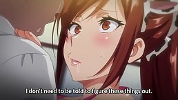 Cartoon brunette with big, bouncy tits is in the mood for a hardcore fuck and an orgasm