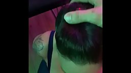 Ambitious brunette gave a blowjob to her tattoo artist before he fucked her from the back