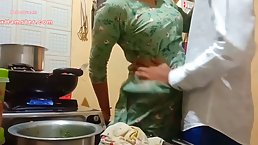 Indian milf is getting fucked in the kitchen instead of making lunch for her husband