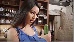 Danny D is fucking Rae Lil Black in the bathroom, after getting a blowjob from her