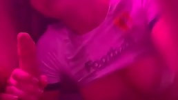 Busty chick is sucking a rock hard dick and getting stuffed in front of the camera